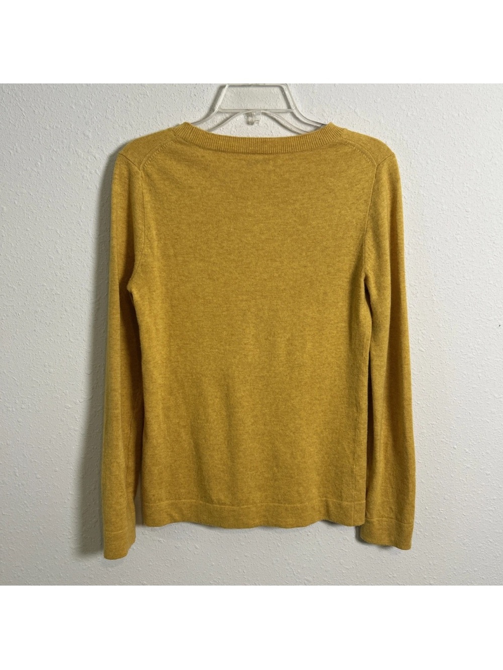 J. Crew Wool Cotton Blend Teddie Sweater Fine Knit Rustic Yellow Women’s XS - Picture 5 of 8